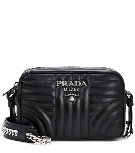 prada diagramme ccrossbody bag|Prada leather camera bag.